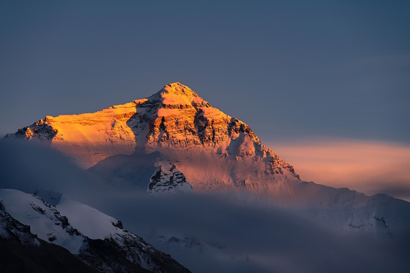 Mt. Everest, the highest mountain in the world